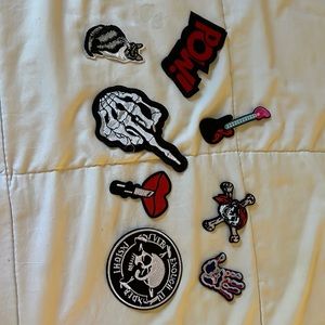Halloween or biker themed patches